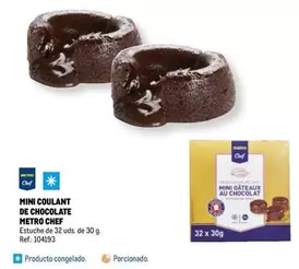 Oferta de Metro Chef - Metro  - Mini Coulant De Chocolate en Makro