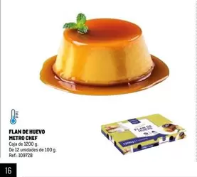 Oferta de Metro Chef - Flan De Huevo en Makro