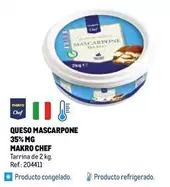 Oferta de Makro Chef - Queso Mascarpone 35% MG en Makro