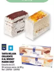 Oferta de Makro Chef - Tarta Helada Crujiente O Al Whisky en Makro