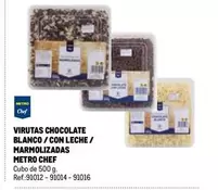 Oferta de Metro Premium - Virutas Chocolate Blanco/ Con Leche/ Marmolizadas  en Makro