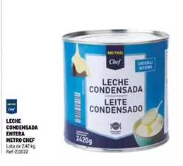 Oferta de Metro Chef - Leche Condensada Entera en Makro