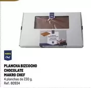 Oferta de Makro Chef - Plancha Bizcocho Chocolate en Makro