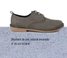 Oferta de Bluchers De Piel Nobuck Encerado por 43,95€ en Pisamonas