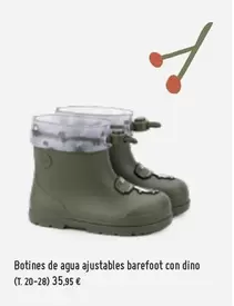 Oferta de Botines De Agua Ajustables Barefoot Con Dino por 35,95€ en Pisamonas