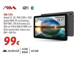 Oferta de AIA - Tab-1102 por 99€ en Zbitt