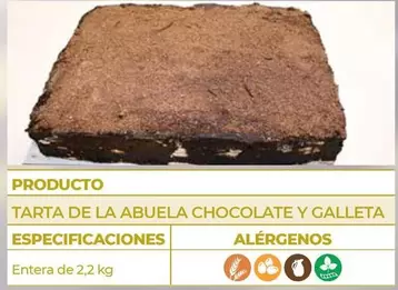 Oferta de Tarta La Abuela Chocolate Y Galleta en CashDiplo