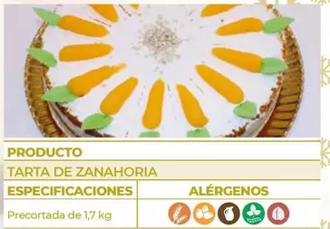 Oferta de Tarta De Zanahoria  en CashDiplo