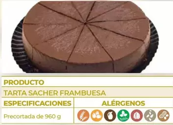 Oferta de Tarta Sacher Frambuesa  en CashDiplo