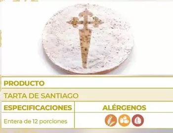 Oferta de Tarta De Santiago Especificaciones en CashDiplo