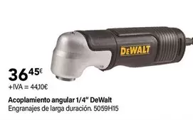 Oferta de Dewalt - Acoplamiento Angular 1/4" por 36,45€ en Cadena88