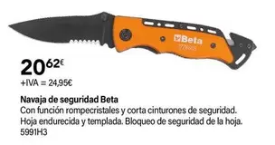 Oferta de Beta - Navaja De Seguridad  por 20,62€ en Cadena88