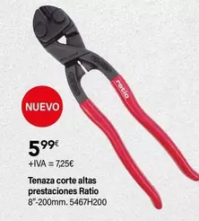 Oferta de Ratio - Tenaza Corte Altas Prestaciones por 5,99€ en Cadena88