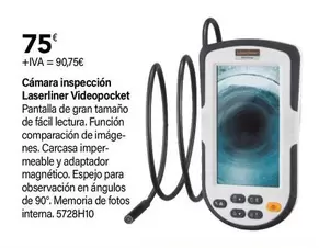 Oferta de Cámara Inspección Laserliner Videopocket por 75€ en Cadena88