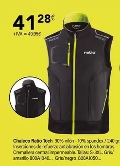 Oferta de Ratio - Chaleco Tech por 41,28€ en Cadena88