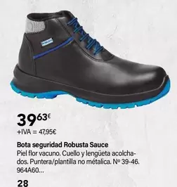 Oferta de Robusta - Bota Seguridad Sauce por 39,63€ en Cadena88