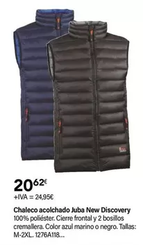 Oferta de Juba - Chaleco Acolchado New Discovery por 20,62€ en Cadena88