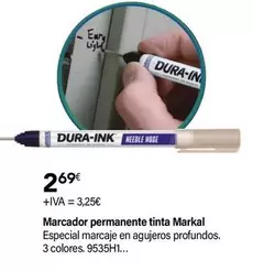 Oferta de Dura-Ink - Marcador Permanente Tinta Markal por 2,69€ en Cadena88