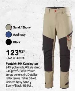 Oferta de Helly Hansen - Pantalón Kensington por 123,93€ en Cadena88