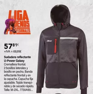 Oferta de U-Power - Sudadera Reflectante Galaxy por 57,81€ en Cadena88