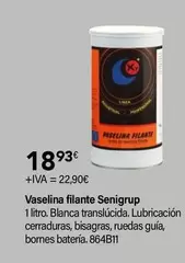 Oferta de Senigrip - Vaselina Filante  por 18,93€ en Cadena88