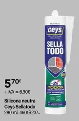 Oferta de Ceys - Silicona Neutra Sellatodo por 5,7€ en Cadena88