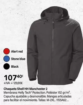 Oferta de Helly Hansen - Chaqueta Shell Manchester 2 por 107,4€ en Cadena88