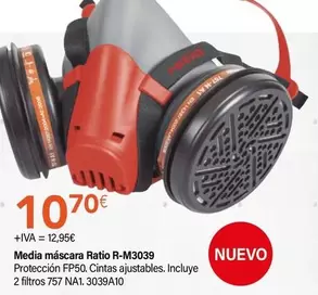 Oferta de Ratio - Media Máscara R-M3039 por 10,7€ en Cadena88