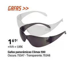 Oferta de Climax - Gafas Panoramicas 590 por 1,61€ en Cadena88