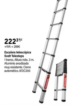 Oferta de Svelt - Escalera Telescópica  Telesteps por 222,31€ en Cadena88