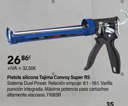 Oferta de Tajima  - Pistola Silicona Convoy Super RS Dual Power por 26,86€ en Cadena88