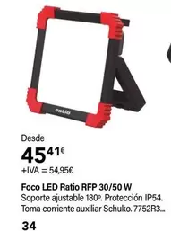 Oferta de Ratio - Foco Led RFP 30/50 W por 45,41€ en Cadena88