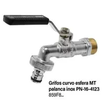 Oferta de Plasson - Grifos Curvo Esfera MT Palanca Inox PN-16-4123 en Cadena88