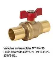 Oferta de Plason - Valvulas Esfera Soldar MT PN-30 en Cadena88