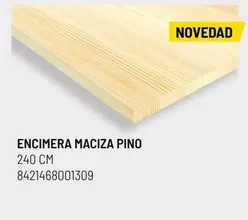 Oferta de Encimera Maciza Pino en Brico Depôt