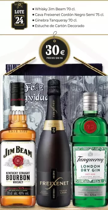 Oferta de Whisky Jim Beam / Colombo/Channel/Channel Trauquency / Estuche De Carton Decorado por 30€ en Cash Barea