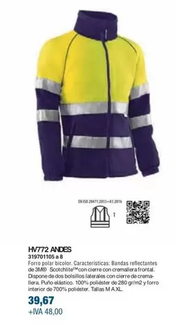 Oferta de HV772 ANDES por 39,67€ en Coinfer