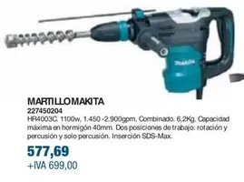 Oferta de Makita - Martillo  por 577,69€ en Coinfer