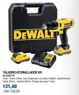 Oferta de Dewalt - Taladro Atornillador XR por 131,4€ en Coinfer