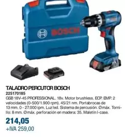 Oferta de Bosch - Taladro Percutor  por 214,05€ en Coinfer