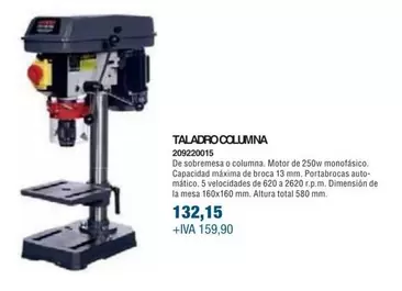 Oferta de Taladro Columna por 132,15€ en Coinfer