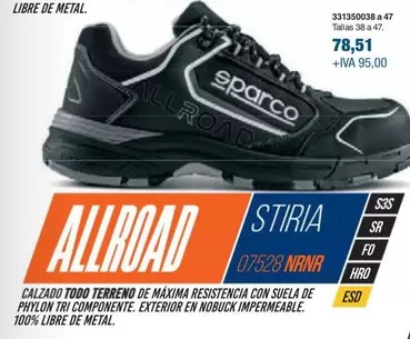 Oferta de Sparco - Allroad  por 78,51€ en Coinfer