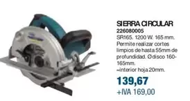 Oferta de Sierra Circular por 139,67€ en Coinfer