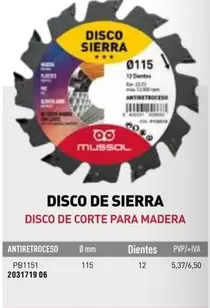 Oferta de  Disco De Sierra en Coinfer