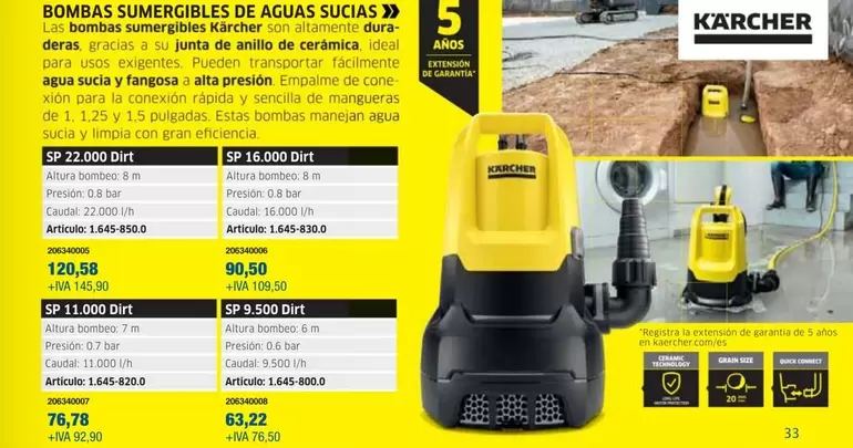 Oferta de Kärcher - Bombas Sumergibles De Aguas Sucias por 63,22€ en Coinfer