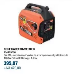 Oferta de Inverter - Generador por 395,87€ en Coinfer