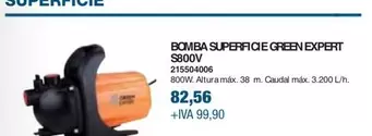 Oferta de Bomba Superficie Green Expert S800V por 82,56€ en Coinfer