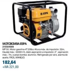 Oferta de Espa - Motobomba  por 182,64€ en Coinfer