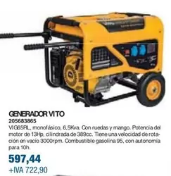 Oferta de Vito - Generador  por 597,44€ en Coinfer