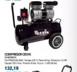 Oferta de Cevik - Compresor por 132,19€ en Coinfer